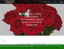 Tablet Screenshot of floristeriacarmona.com